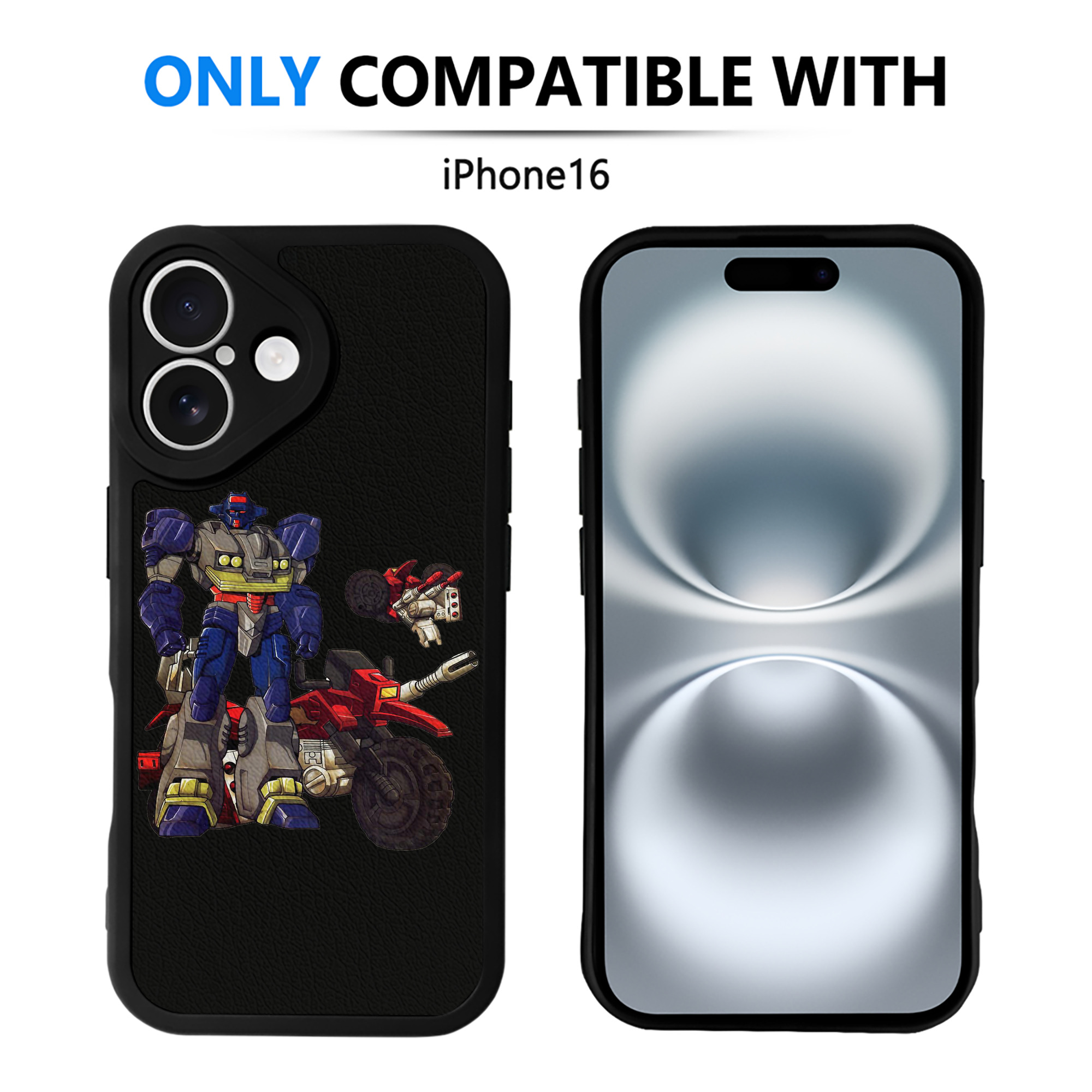 （画像用）  【iPhone 16シリーズ対応】シリコンスマホケース（レザー調） 材質：シリコン